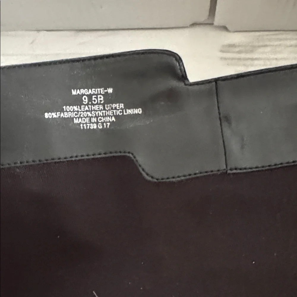 NWT Ralph Lauren Margarite Black Leather 1" Heel Riding Boots Size 9.5 wide calf - Picture 13 of 16
